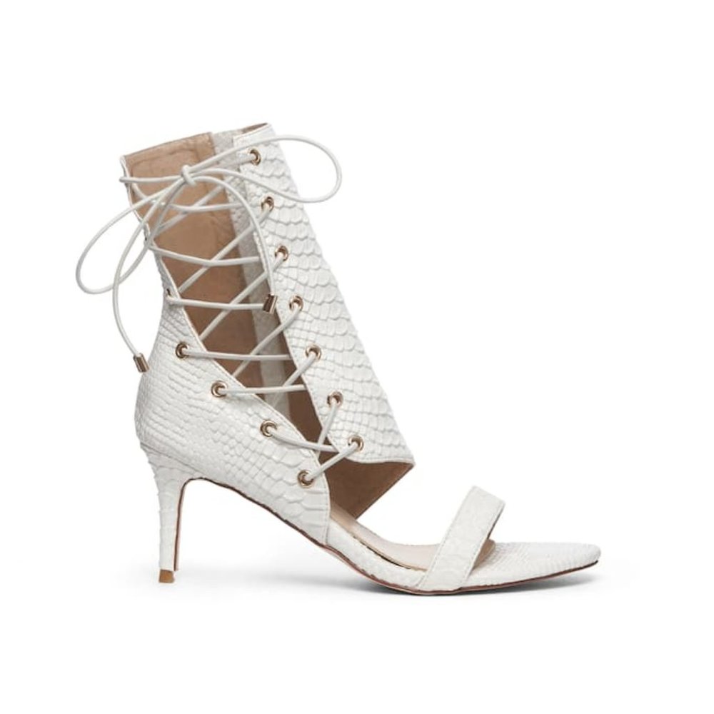 Azalea Wang Firing Whitesnake Sandal